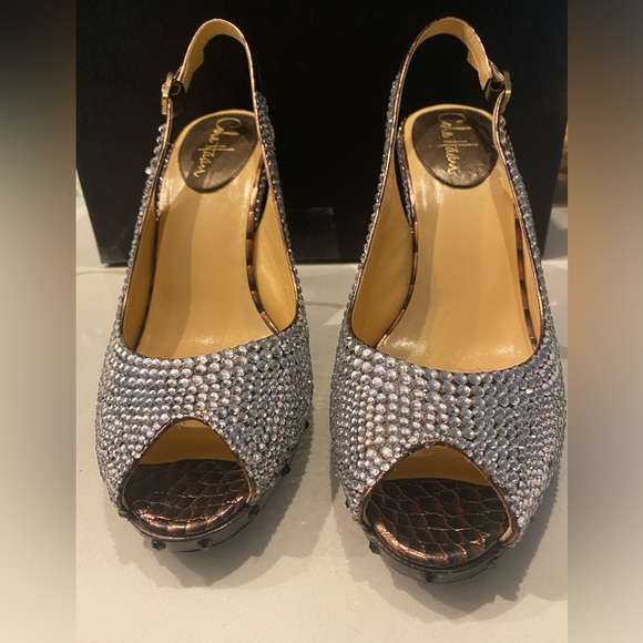 Newly made rhinestones high heels - Picture 2 of 6